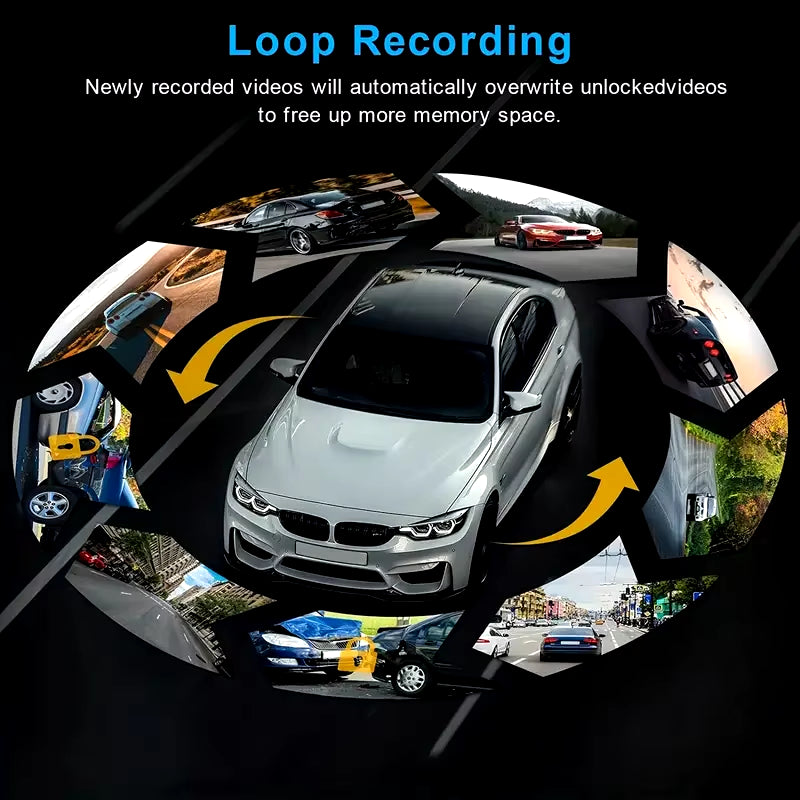 1080P Dual Camera,Dash Cam for Cars,Front and Inside,Car Camera with IR Night Vision,Loop Recording,Wide Angle Car DVR Camera