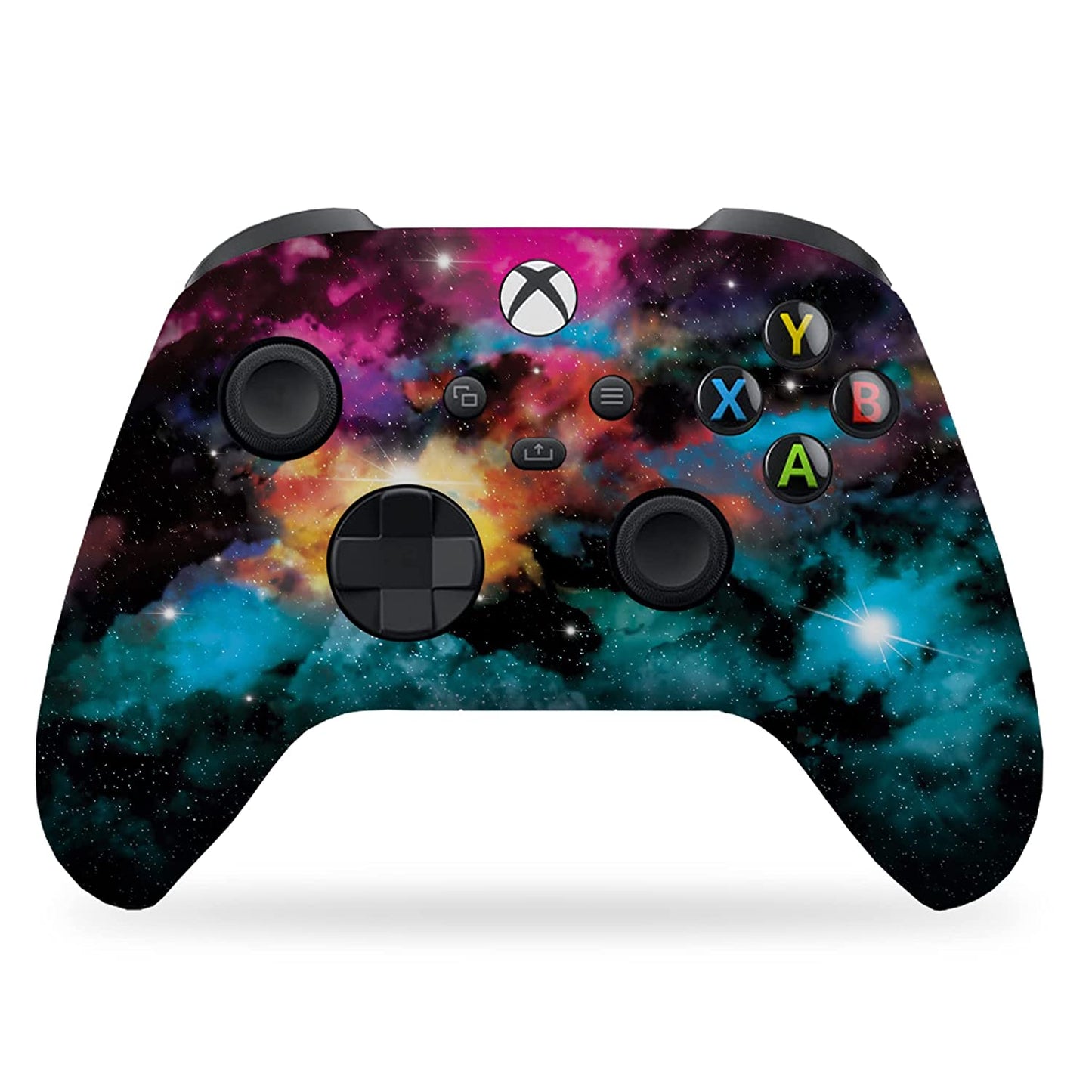 Galaxy Custom X-Box Controller Wireless Compatible with X-Box One/X-Box Series X/S by | Proudly Customized in USA with Permanent HYDRO-DIP Printing(Not JUST a SKIN) (MODDED)