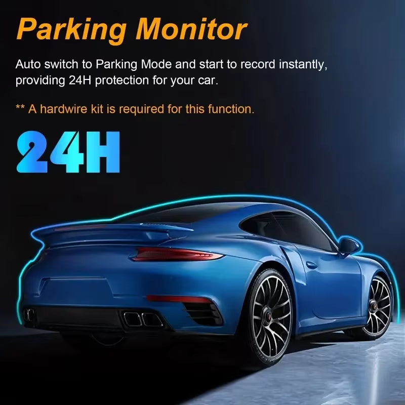 1080P Dual Camera,Dash Cam for Cars,Front and Inside,Car Camera with IR Night Vision,Loop Recording,Wide Angle Car DVR Camera
