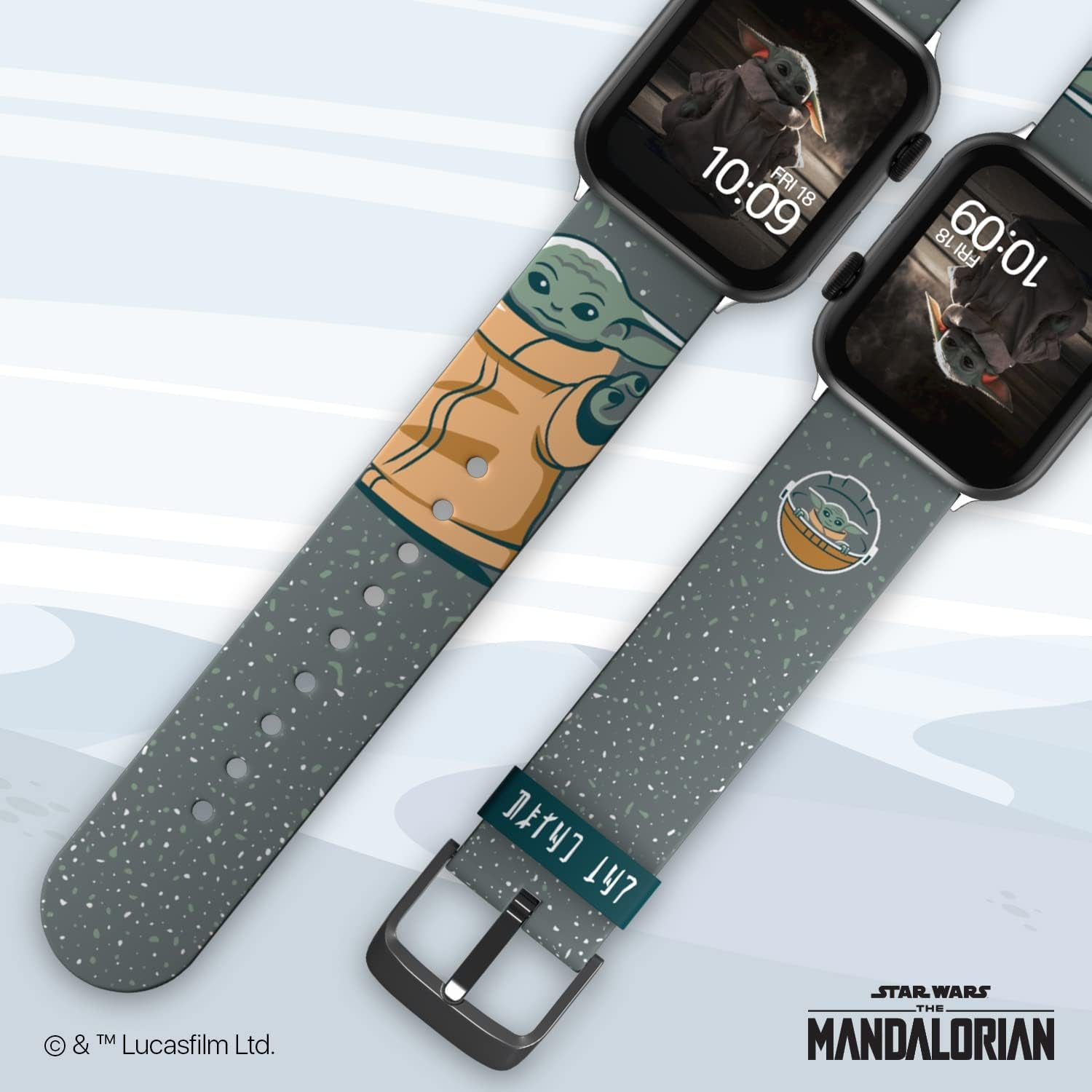 Star Wars: the Mandalorian Officially Licensed Smartwatch Band (Watch Not Included)