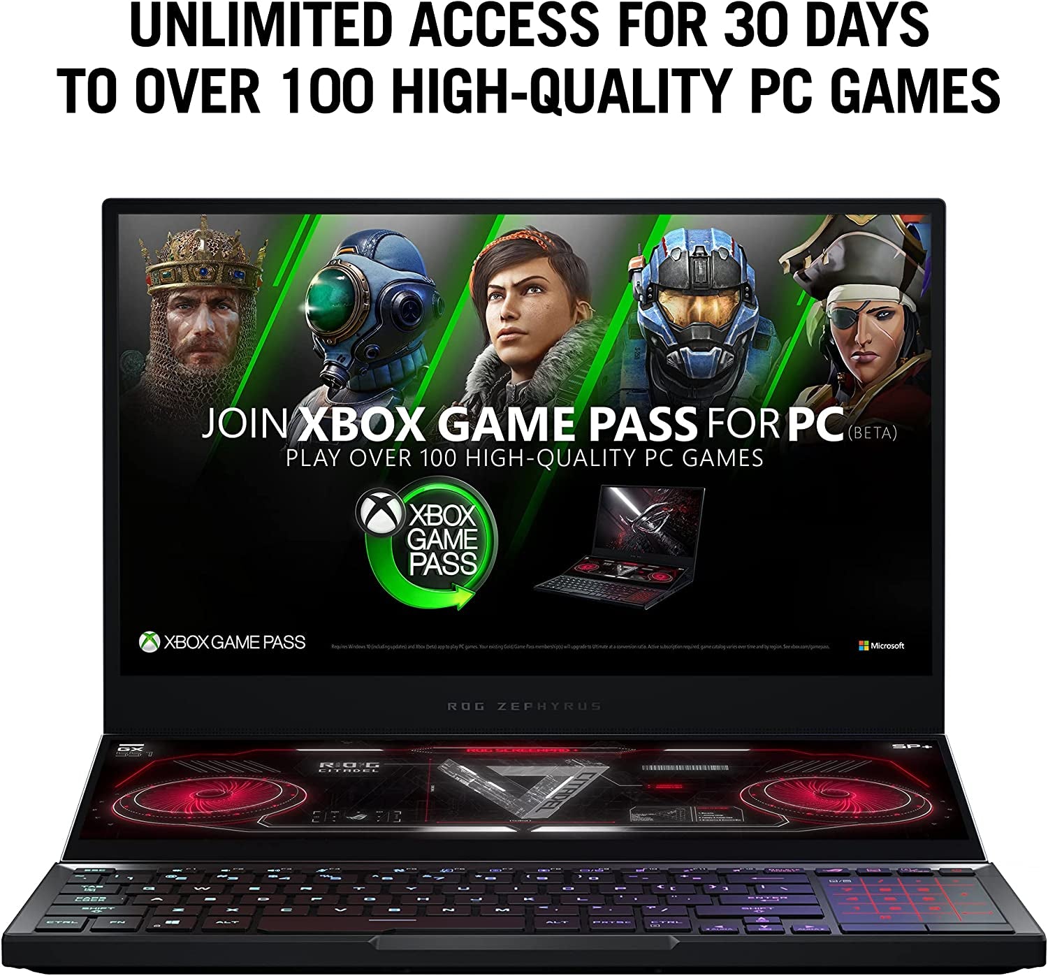 ROG Zephyrus Duo SE 15 Gaming Laptop, 15.6” 300Hz IPS Type FHD Display, NVIDIA Geforce RTX 3060, AMD Ryzen 9 5980HX, 16GB DDR4, 1TB Pcie SSD, Per-Key RGB Keyboard, Windows 10 Home, GX551QM-ES96